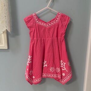 Gymboree Pink Dress with White Embroidery